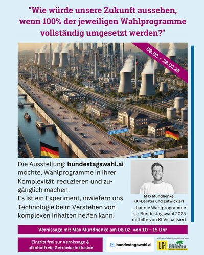 Bild fuer den Termin Vernissage: Bundestagswahl.ai